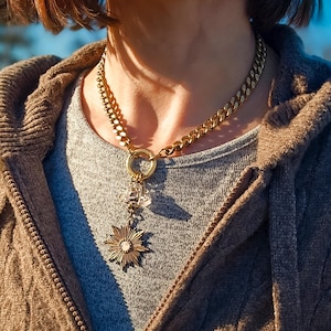 SPELLBOUND NECKLACE /// herkimer diamond necklace with moonstone