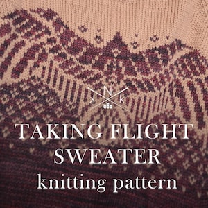 Taking Flight Bird Sweater Knitting Pattern