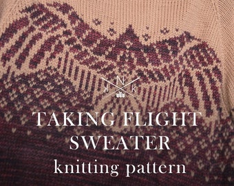 Taking Flight Bird Sweater Knitting Pattern