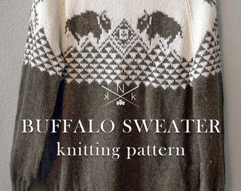 Buffalo Sweater Knitting Pattern