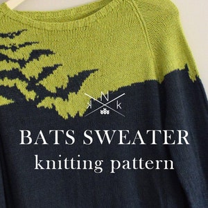 Bats Sweater Knitting Pattern