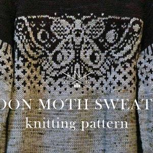 Moon Moth Sweater Knitting Pattern