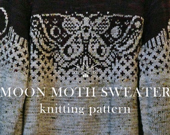 Modèle de tricot de pull Moon Moth