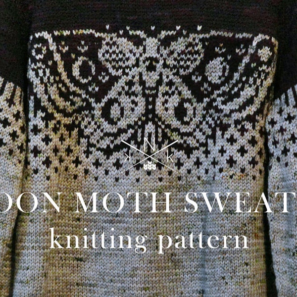 Moon Moth Sweater Knitting Pattern