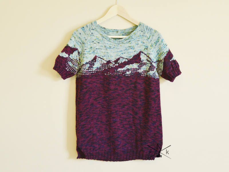 NKNIT♡pattern pullover sweat NKNIT pattern pullover sweat