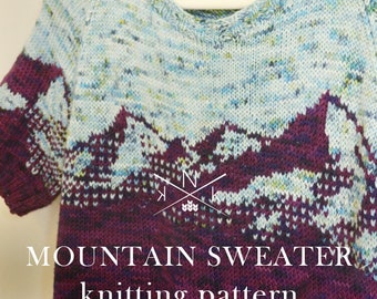 Mountain Range Sweater Knitting Pattern