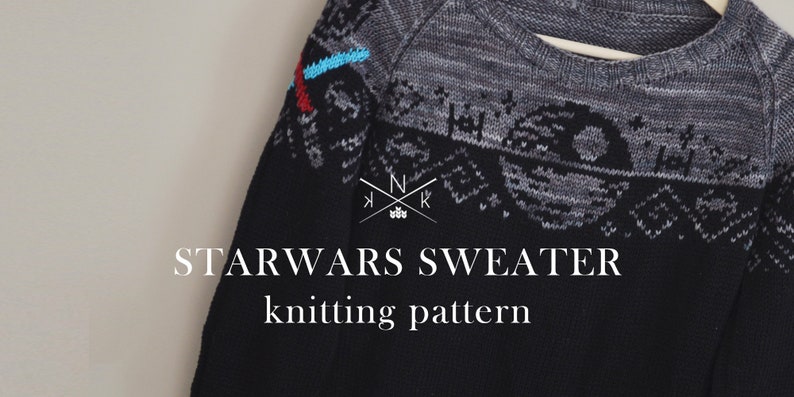 Star Wars Sweater Knitting Pattern image 1