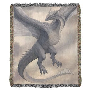 Silverwing, Dragon Edition Woven Blanket - House of The Dragon Theme Tapestry