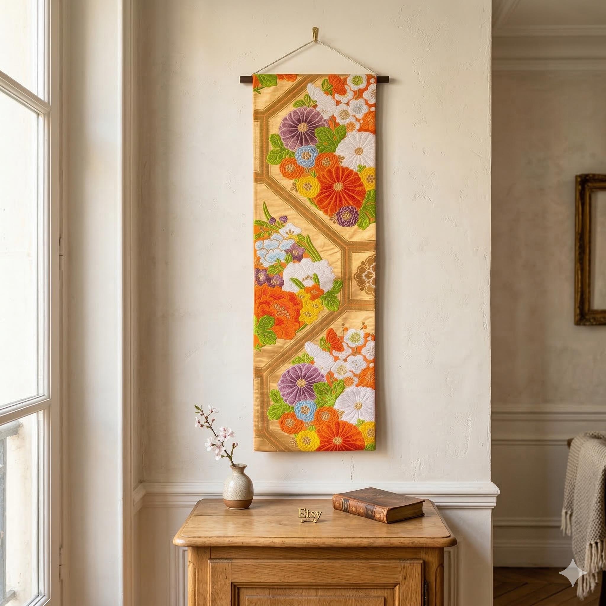 Seide wandbehang - Etsy sterreich