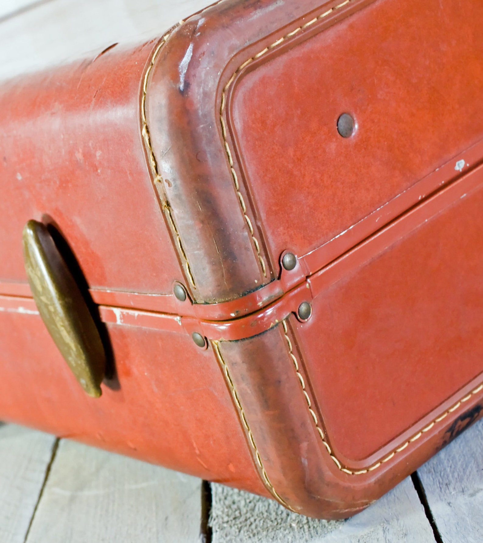 Vintage Samsonite Luggage Brown Samsonite Leather Suitcase Etsy