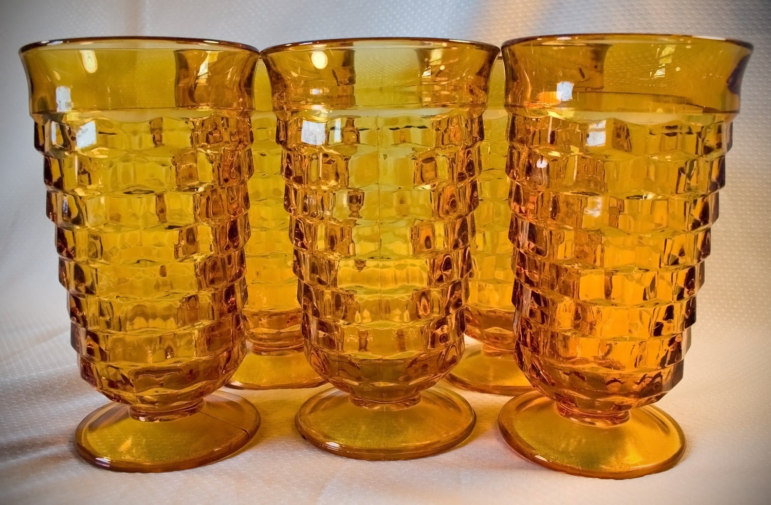 vintage beverage glasses