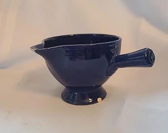 Fiesta Ware Cobalt Stick Creamer Vintage Fiestaware