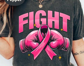 Camiseta de concienciación sobre el cáncer de mama, Camiseta de concienciación sobre el cáncer, Camiseta "Esta es mi lucha", Camiseta sobre el cáncer de mama, Camiseta con lazo rosa, Apoyo al cáncer de mama