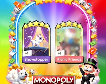 Monopoly Go Golden Blitz - Showstopper / Amis de pique-nique (1 pièce par commande)