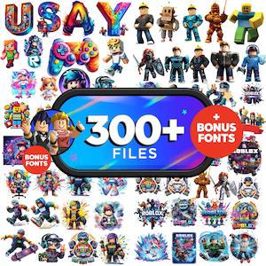 Roblox PNG クリップアートバンドル | ゲームクリップアート | Roblox キャラクター | Roblox 誕生日、Roblox 昇華プリント、Roblox デジタル、パーティー用品