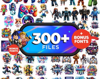 Roblox PNG-Clipart-Paket | Gaming-Clipart | Roblox-Charaktere | Roblox-Geburtstag, Roblox-Sublimation, Roblox-Digital, Partyzubehör