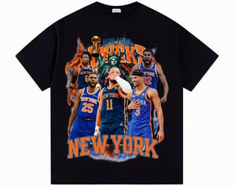 Jalen Brunson, Karl-Anthony Towns, Josh Hart, OG Anunoby, Miles McBride Shirt, New York Basketball Tee, Vintage Sports Graphic T-Shirt, gift