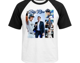 Ben Rice Shirt, New York Baseball Fan Tee, Vintage Ben Rice Graphic T-Shirt,Baseball Raglan Tee Gift for Fans, Gift for Him, Gift for Her