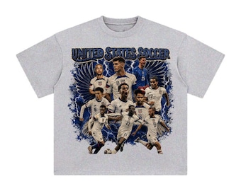 United States Soccer Shirt, Vintage USMNT Bootleg Tee, USA Soccer Team Retro T-Shirt, Graphic Soccer Merch, American Football Fan Gift, 90s