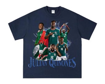 Julian Quinones Vintage T-Shirt, Julian Quinones Bootleg Graphic Tee, Mexico Soccer Shirt, Retro 90s Sports Apparel, Custom Football Gift