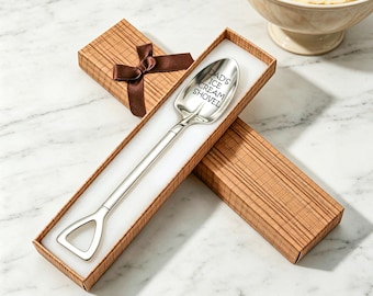 Personalized Ice Cream Large Shovel Spoon Birthday Father's Day Christmas Stocking Stuffer Custom Spoon Mom Grandpa Dad Pops Papa Funny gift