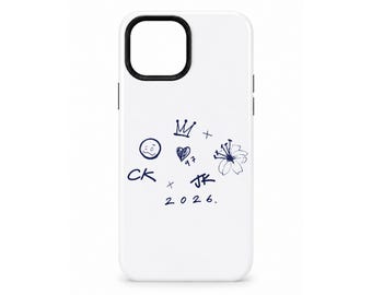 Funda para iPhone Calvin Klein x Jungkook CKxJK – Funda protectora de doble capa para teléfono