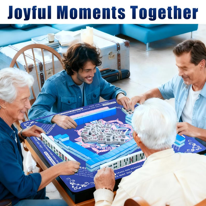 Mahjong Table Mat, Soundproof, Anti-slip, Waterproof, Easy Clean (3mm ...