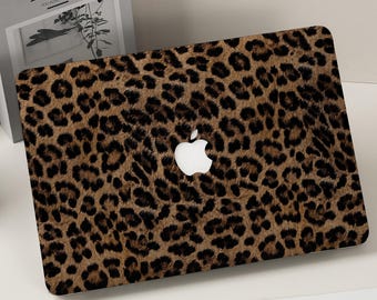 Schutzhülle mit Leopardenmuster für MacBook Air 15/13/11 A3449, Pro 16/14" A3434, Neo 13 (2026), M5, M4, M3, M2 und M1