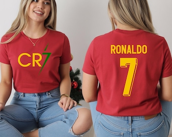 Ronaldo T-Shirt, Cristiano Ronaldo Soccer Shirt, CR7 Soccer Tee, Football Shirt