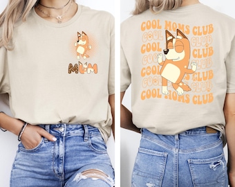 Camiseta Bluey Cool Mum, Camisa Bluey Cool Mom, Camisa Bluey Mum, Camisa Bluey Mothers Day, Camisa Bluey Mothers Day