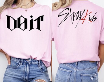 Camiseta de Straykids, camiseta Do It, camiseta rosa de fan de Kpop, camiseta de Straykids, camiseta Do It Straykid, camiseta de Stray Kids