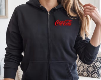 Sudadera con capucha y cremallera completa de Coca Cola