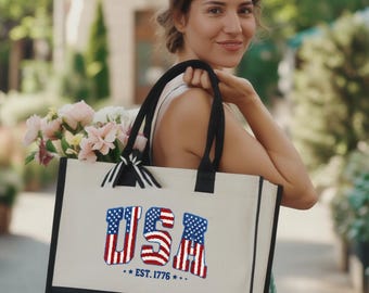 Bolso de mano de EE. UU. para mujer, bolso del 4 de julio