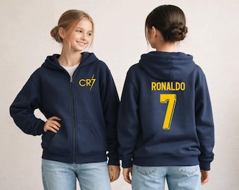 Sudadera con capucha y cremallera completa para jóvenes de Cristiano Ronaldo
