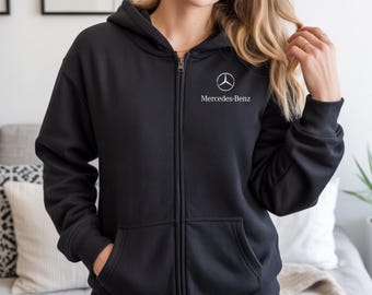 Sudadera con capucha y cremallera completa de Mercedes Benz