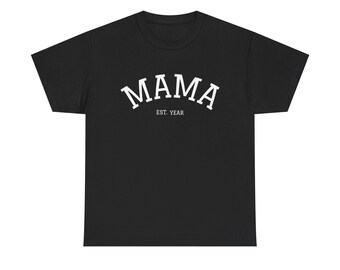 MAMA Arc with EST. Year Tee | Mom Shirt, Personalized Year Option