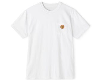 Camping Sunset Band Pocket T-Shirt | Back Graphic Outdoor Scene