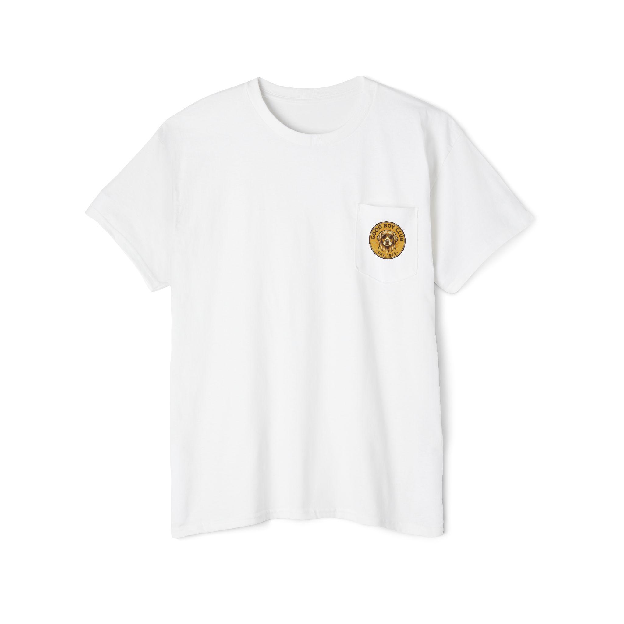 Camping Bears at Sunset Pocket Tee | Vintage Outdoor Campfire Scene