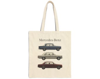 Vintage Mercedes-Benz Cars Tote Bag | Classic Car Illustration