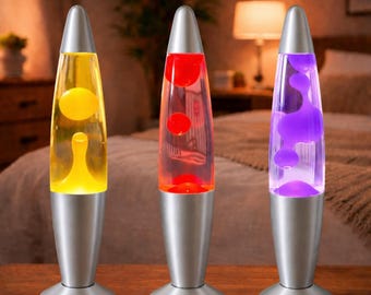 Rocket Lava Lamp Vintage Retro Orange Lava Lamp Bedside Lamp Table Lamp Gift For Him New Home Gift Corporate Gift