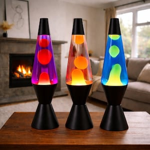 Retro Lava Lamp Black Aluminum Alloy Base Motion Wax Lamp Vintage Lava Lamp Bedside Lamp Desk Lamp Gift For Teens Gaming Apartment Decor