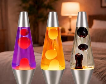 Unique Retro Lava Lamp Colorful Wax Lamp Aluminum Glass Bedside Lamp Vintage Lava Lamps Desk Lamp Home Decor Gift Housewarming Gift