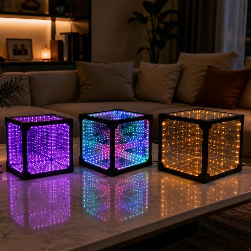 Infinity Led Tabletop Infinity Mirror Table - Etsy