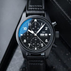 Luxury Watch IWC Pilot&#39;s Watch &quot;Tribute to 3705&quot; Limited Edition Ceratanium Chronograph