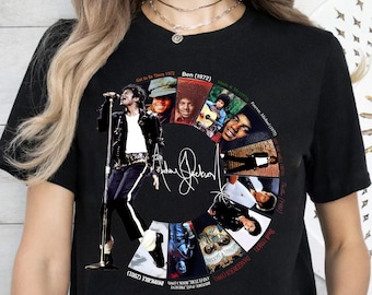Michael Jackson Retro Graphic T-Shirt, King of Pop Vintage Tee, Trendy Unisex Custom Shirt, King Of Pop Michael Trendy Jackson Unisex
