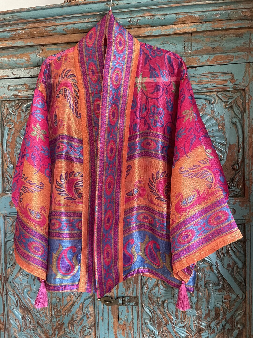A Rich Silk Kimono Jacket With a Folkloric Feel - Etsy