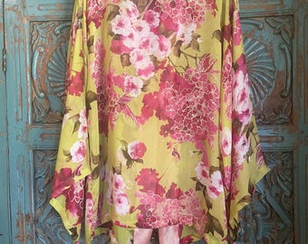 Luxurious Silk Chiffon Kimono Jacket