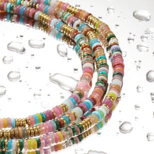 Handmade Natural Crystal Beaded Bracelet, Healing Energy Stone Jewelry for Women, Bohemian Stackable Yoga Bracelet, Colorful Stone Jewelry