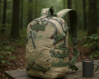 35L Tactical Backpack, Waterproof 900D Hiking Rucksack, Military Outdoor Gear