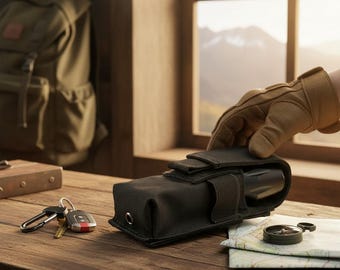 Tactical Magazine Pouch, Belt Storage Bag, EDC Holster, Camo Gear Case, Flashlight Holder, Outdoor Tool Kit, Hiking Accessory, Hunting Gift